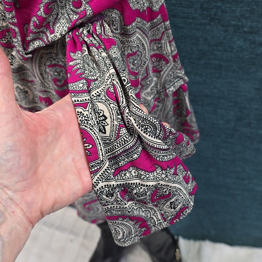 Karl Lagerfeld Paisley Dress, Rare,  Hard To Find! - Picture 8 of 16